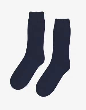 Merino Wool blend socks in navy