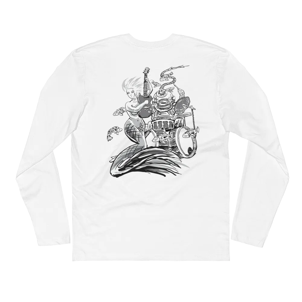 Mermaid On Guitar Long Sleeve T-Shirt