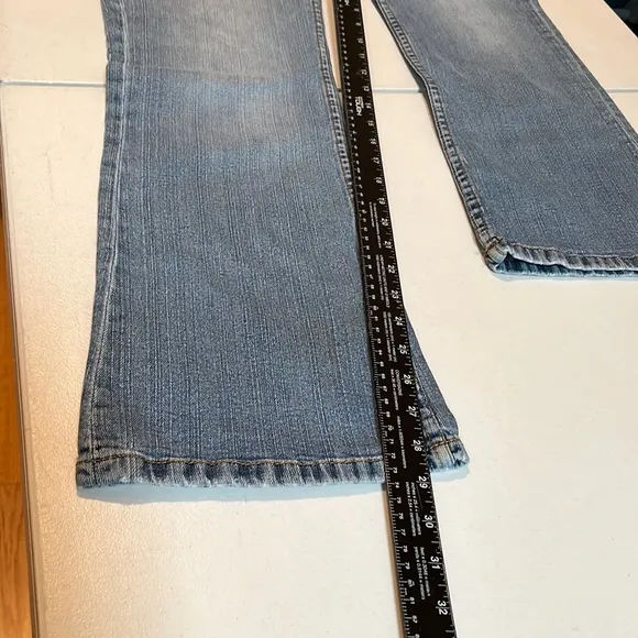 MICHEAL KORS size 12 blue jeans Bootcut mid rise with stretch retro
