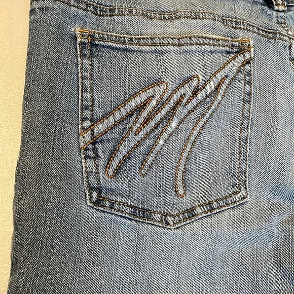 MICHEAL KORS size 12 blue jeans Bootcut mid rise with stretch retro