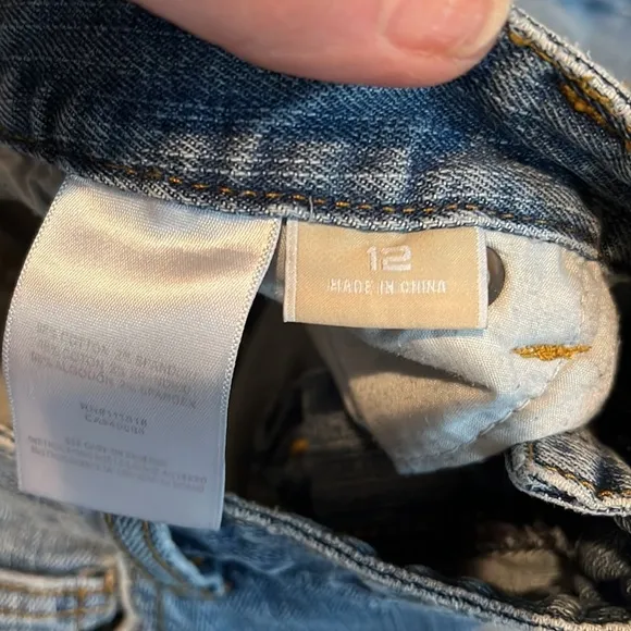 MICHEAL KORS size 12 blue jeans Bootcut mid rise with stretch retro