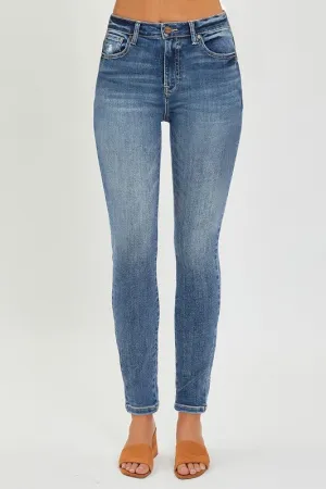 Mid Rise Clean Ankle Skinny Jeans