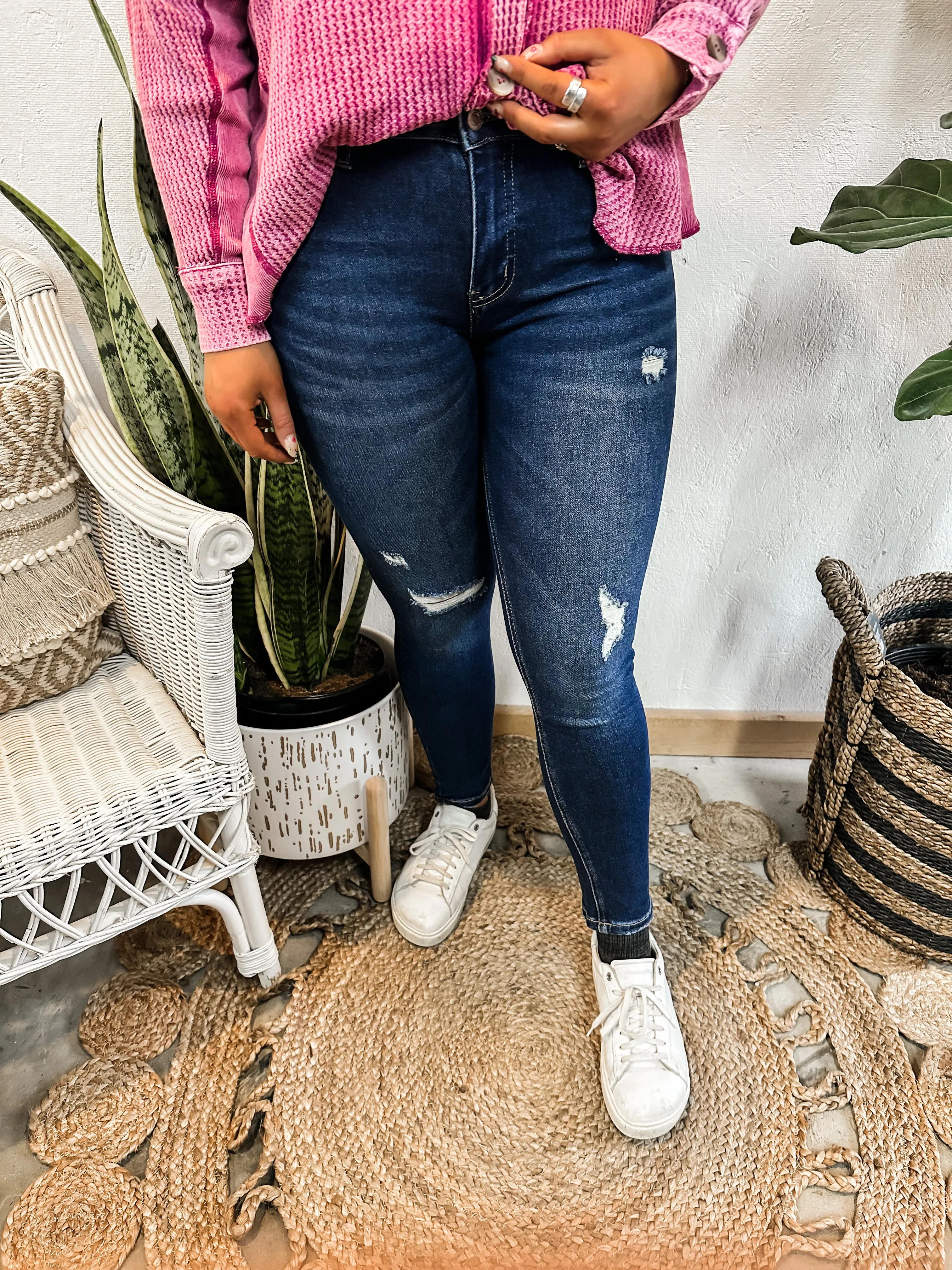 Mid Rise Crop Skinny