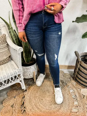 Mid Rise Crop Skinny