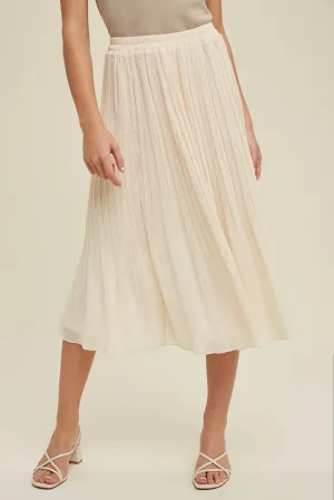 Missy Pleated Midi Skirt