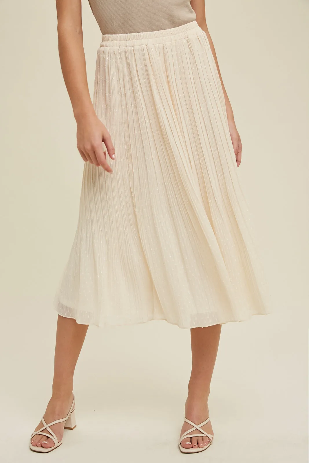 Missy Pleated Midi Skirt