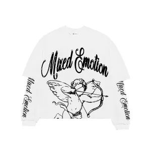 MIXED EMOTIONS Blur Long Sleeve (White)