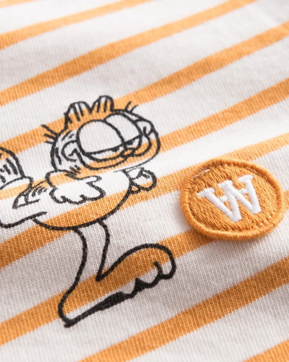 Moa Long Sleeve Kick - Off White/Orange Stripes