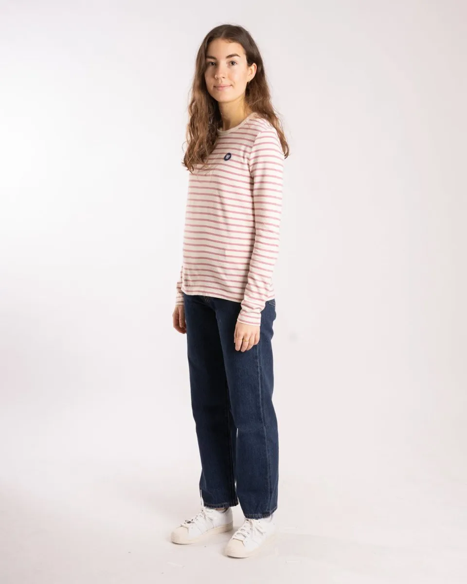 Moa long sleeve -  Off/White/Rose