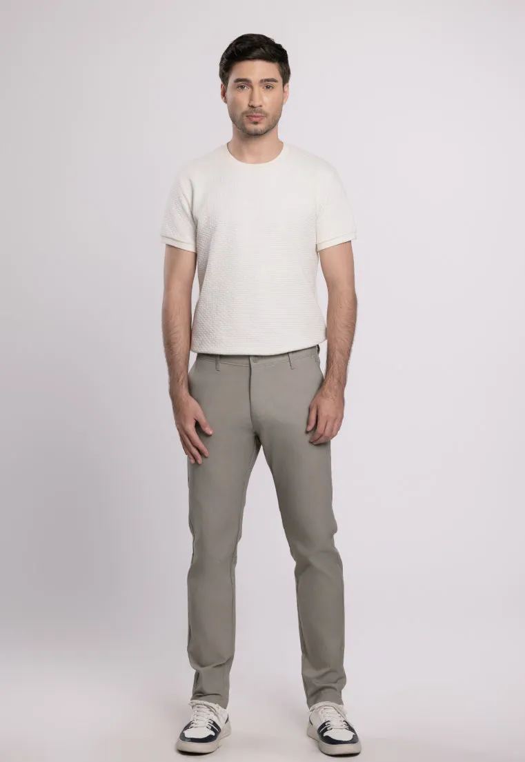 MOC Celana Panjang Chinos Pria Slim Fit BARNIE-DARK GREY