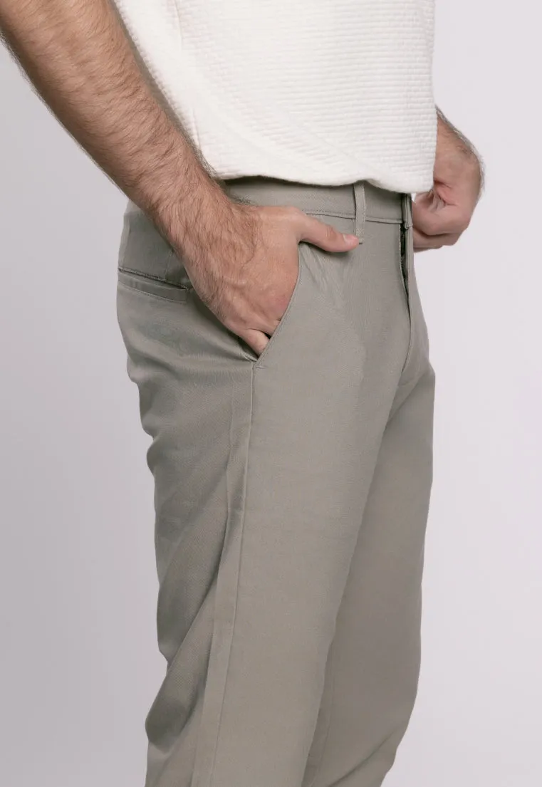 MOC Celana Panjang Chinos Pria Slim Fit BARNIE-DARK GREY
