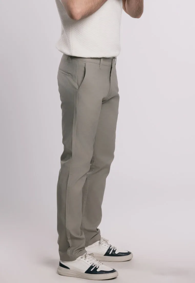 MOC Celana Panjang Chinos Pria Slim Fit BARNIE-DARK GREY
