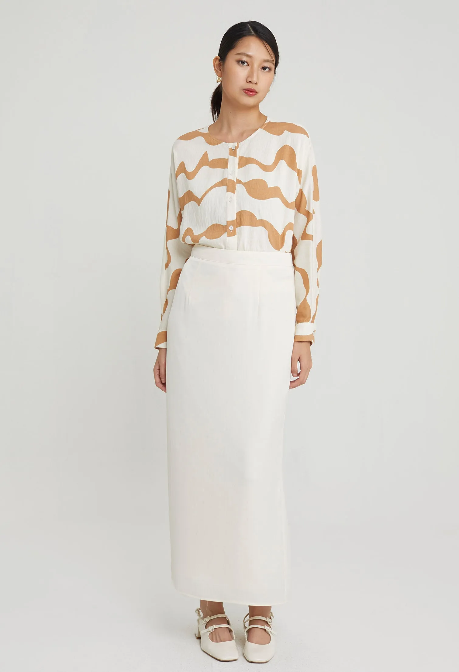 Modern Matte Satin Maxi Skirts