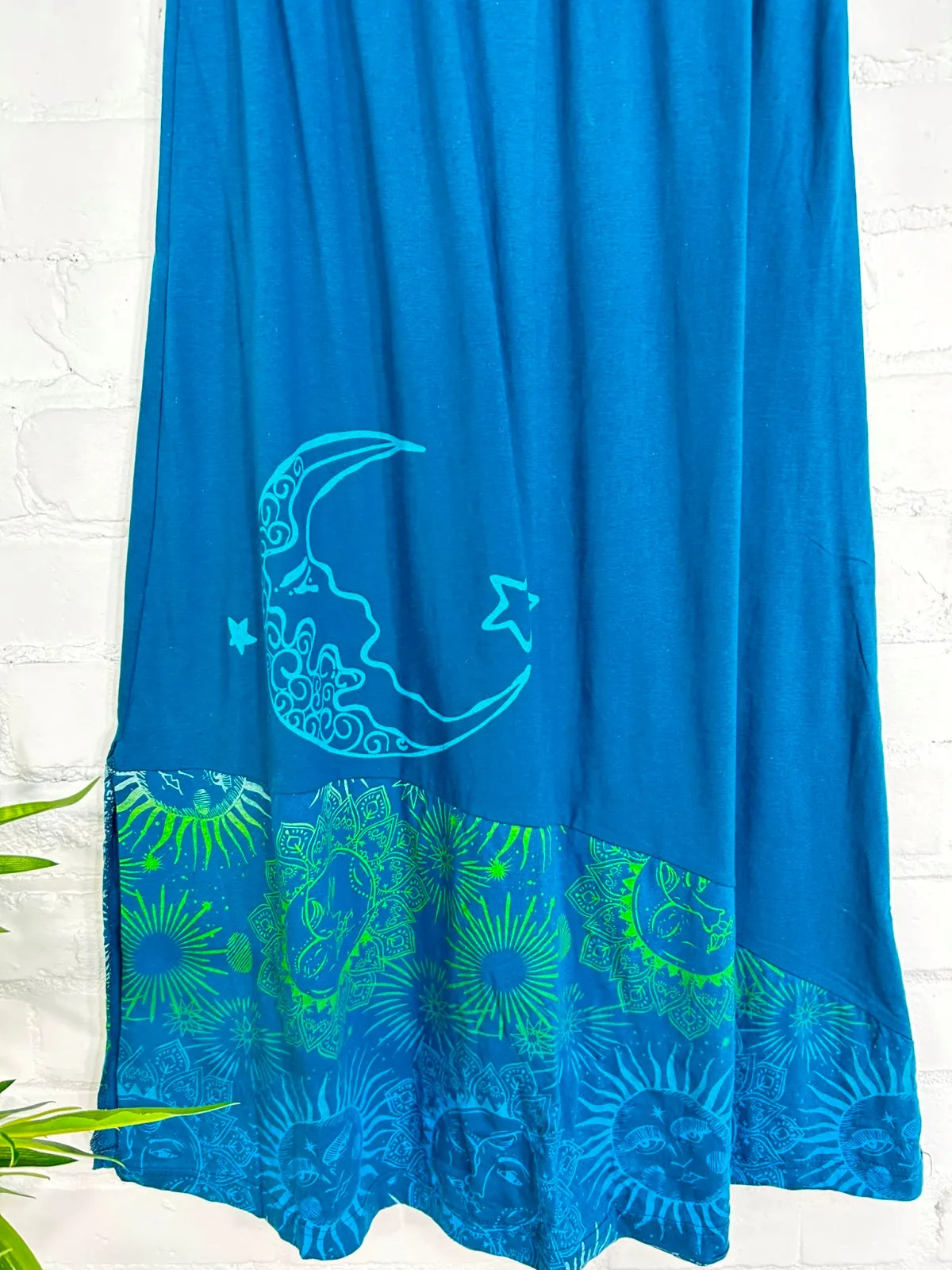 Moon Print Midi Skirt