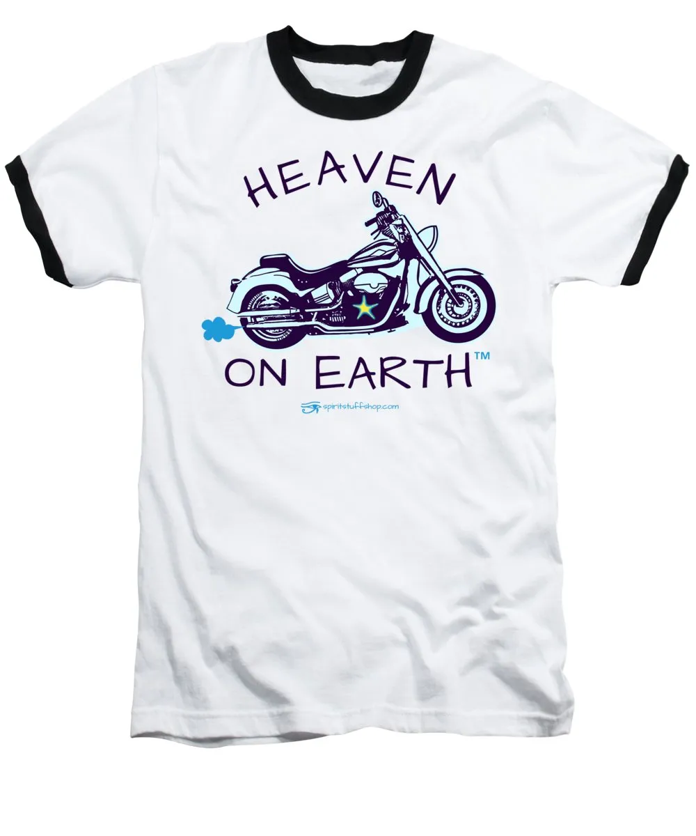 Motorcycle Heaven On Earth - Baseball T-Shirt