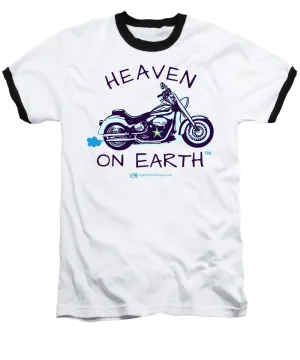 Motorcycle Heaven On Earth - Baseball T-Shirt