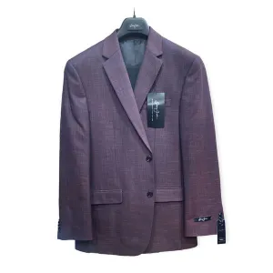 MSYM258YM185 - SEAN JOHN STRETCH BURGUNDY 2PC SUIT