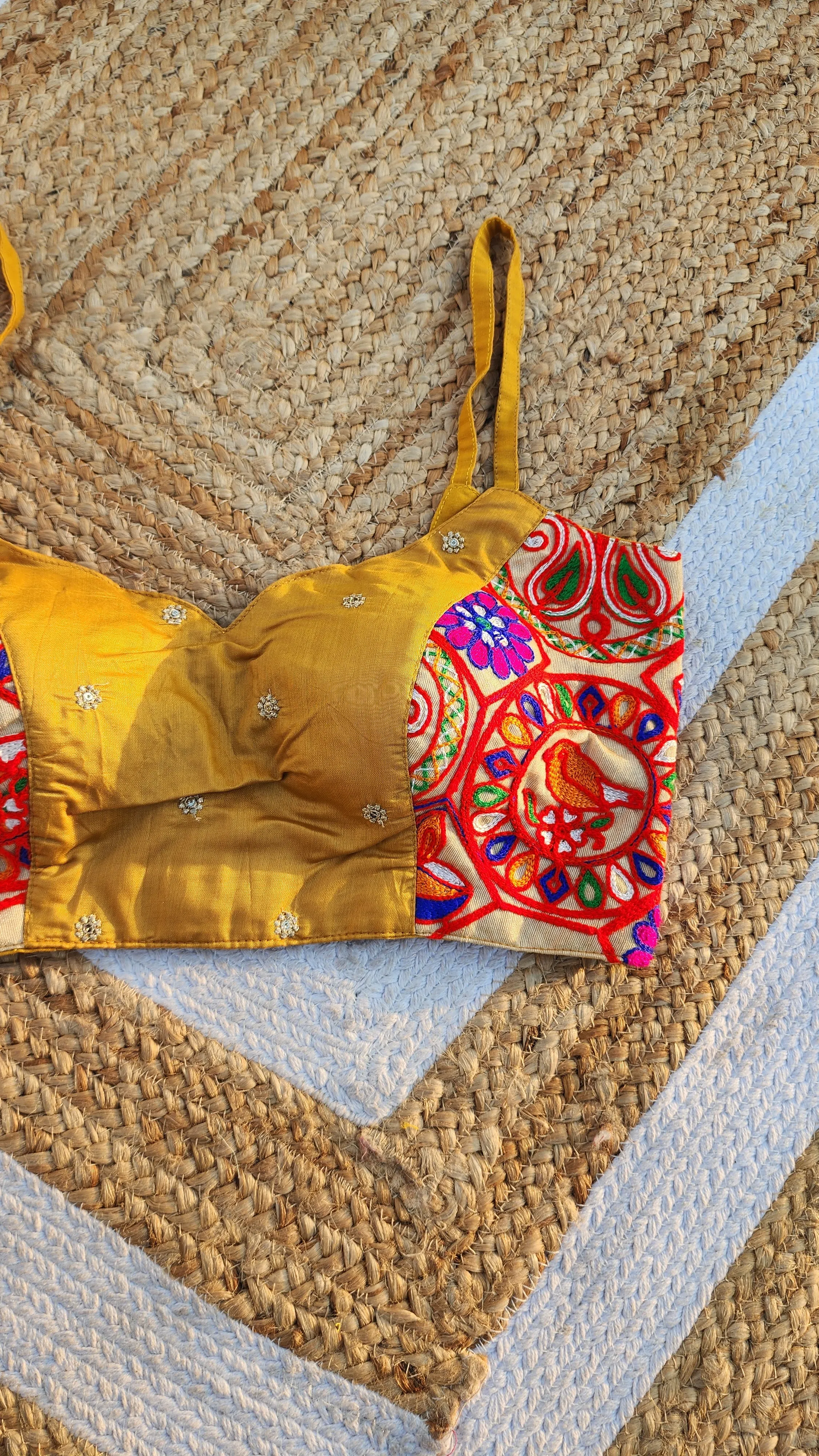 Multi color Noddle Strap Blouse -3