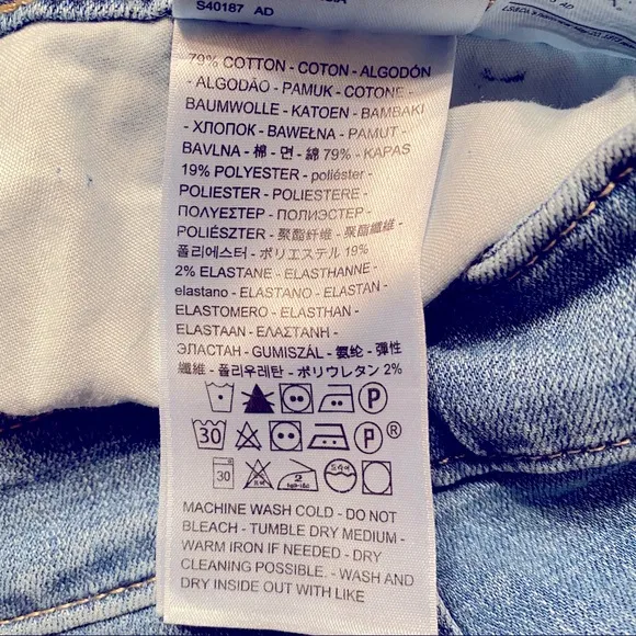 NEW Levi’s Classic 10” Rise Skinny Light Rinse Wash Jeans NWT