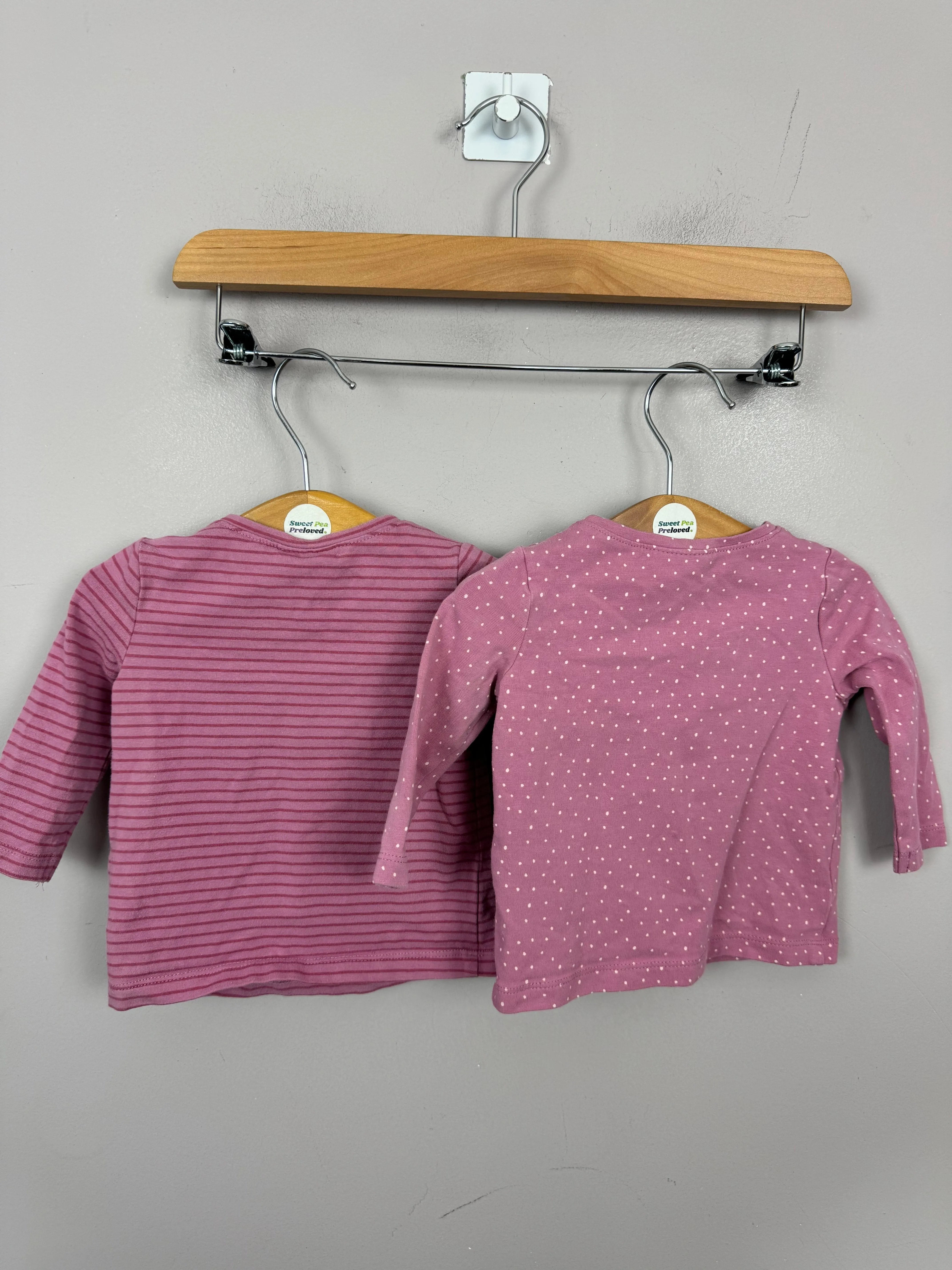 Next berry long sleeve t-shirts 0-3m