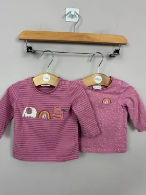 Next berry long sleeve t-shirts 0-3m