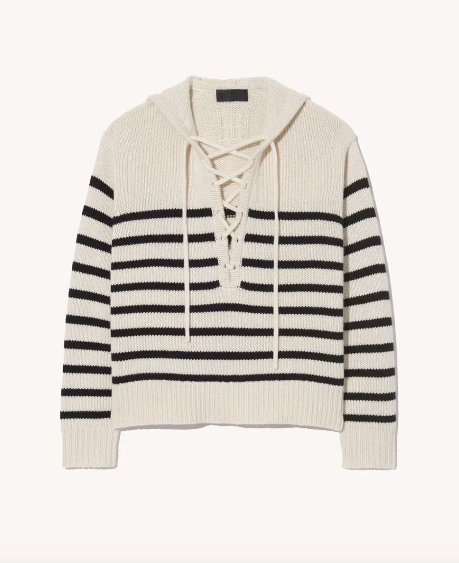 NILI LOTAN NOEMI STRIPE SWEATER
