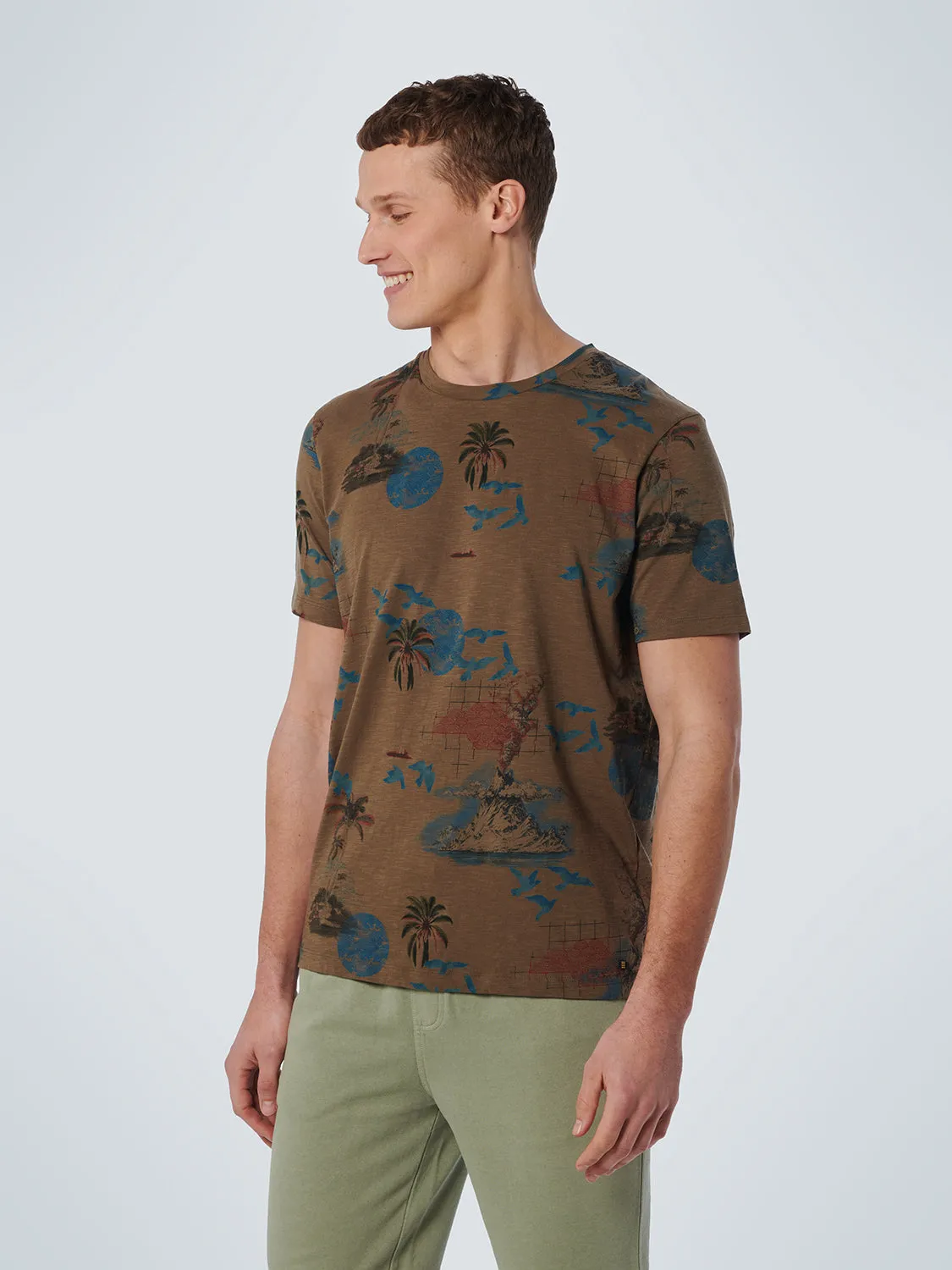 NO EXCESS ALLOVER PRINT CREWNECK T-SHIRT 19350374