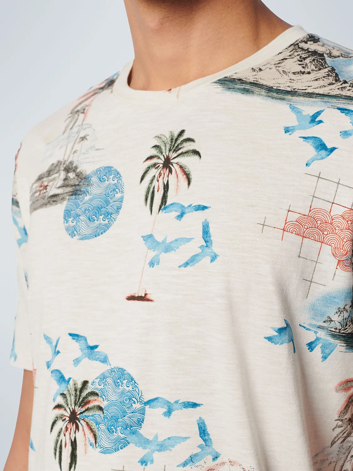 NO EXCESS ALLOVER PRINT CREWNECK T-SHIRT 19350374