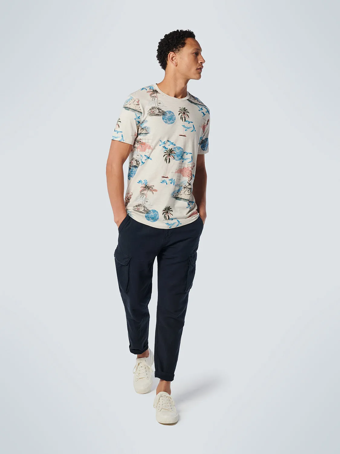 NO EXCESS ALLOVER PRINT CREWNECK T-SHIRT 19350374