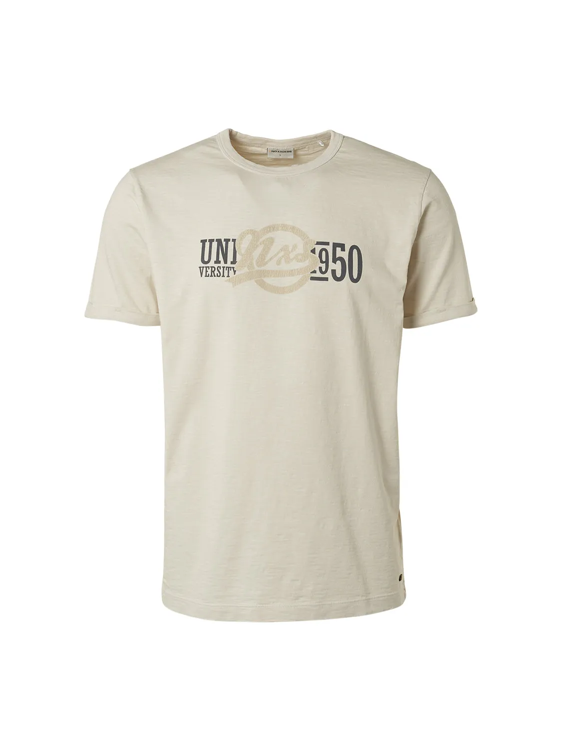NO EXCESS UNIVERSITY PRINT CREWNECK T-SHIRT 19350370