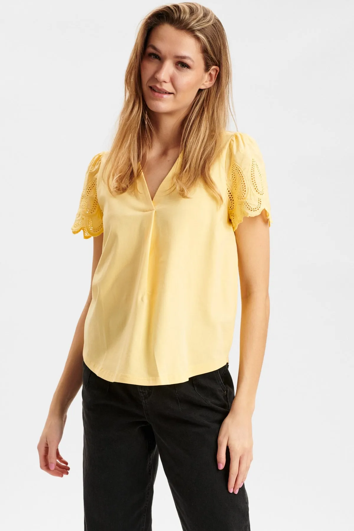 Numph Antonie Yellow T Shirt