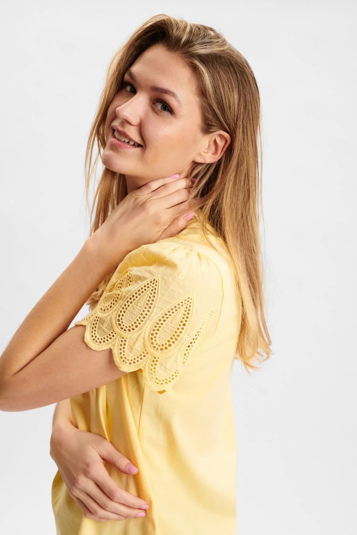 Numph Antonie Yellow T Shirt