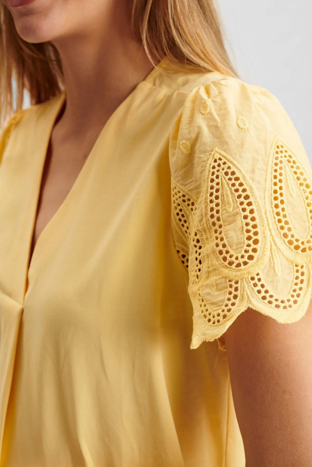 Numph Antonie Yellow T Shirt