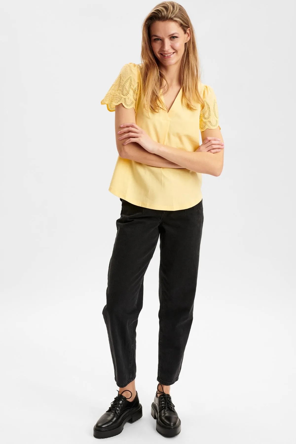 Numph Antonie Yellow T Shirt