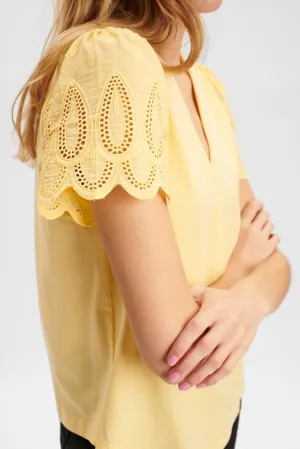 Numph Antonie Yellow T Shirt