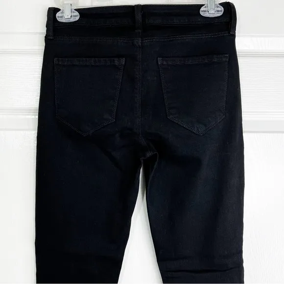 NWOT L’Agence Mid Rise Skinny Jeans in Black Women’s Sz 25