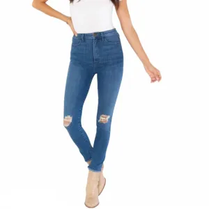 NWOT SMYM Soho Zip Up High Rise Skinny Jeans