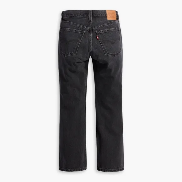 NWT Levi's Premium Black Play My Game Wash Middy Ankle Bootcut Jeans 25x27
