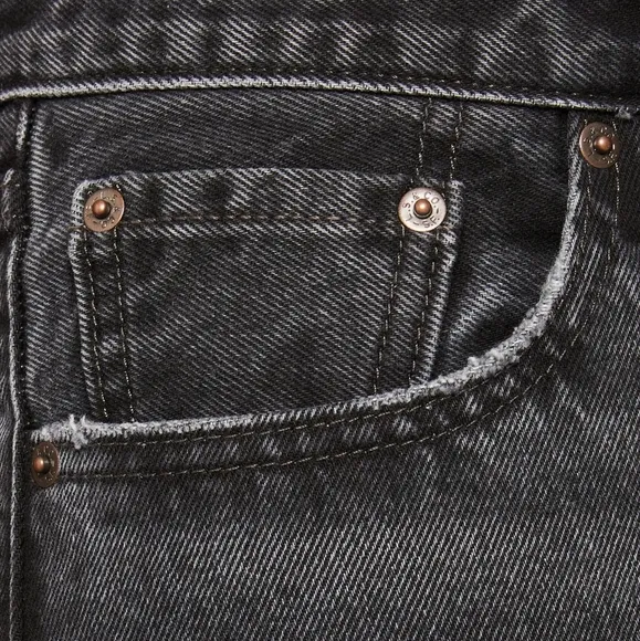NWT Levi's Premium Black Play My Game Wash Middy Ankle Bootcut Jeans 25x27
