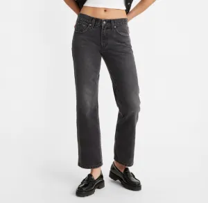 NWT Levi's Premium Black Play My Game Wash Middy Ankle Bootcut Jeans 25x27