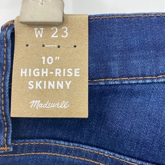 NWT! Madewell 10” high rise skinny in Hayes