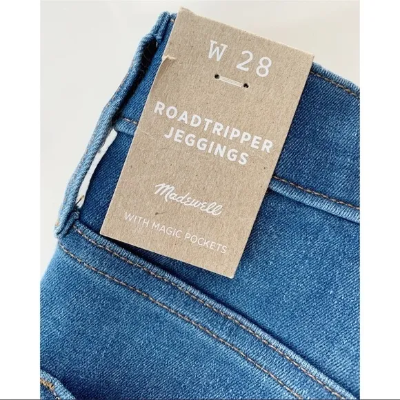 Nwt Madewell Roadtripper Jegging Ankle Zip Jeans