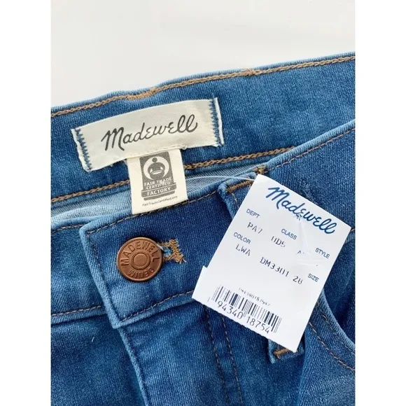 Nwt Madewell Roadtripper Jegging Ankle Zip Jeans