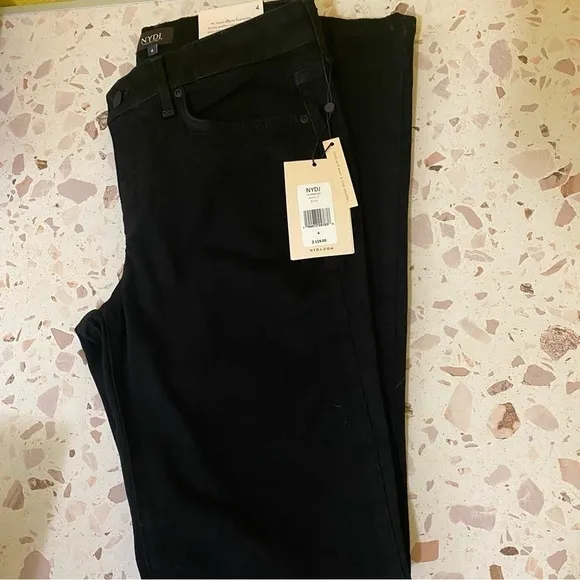 NYDJ New Womens Size 4 Barbara Lift Tuck Technology Bootcut Jeans in Black