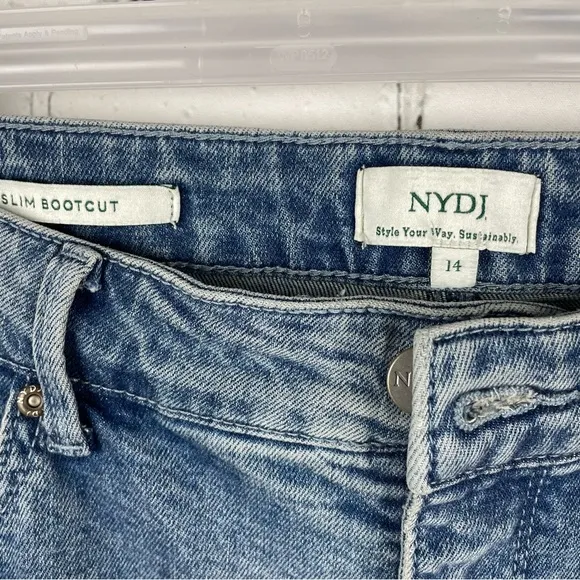 NYDJ NWT Slim Bootcut Riverfront Jeans size 14