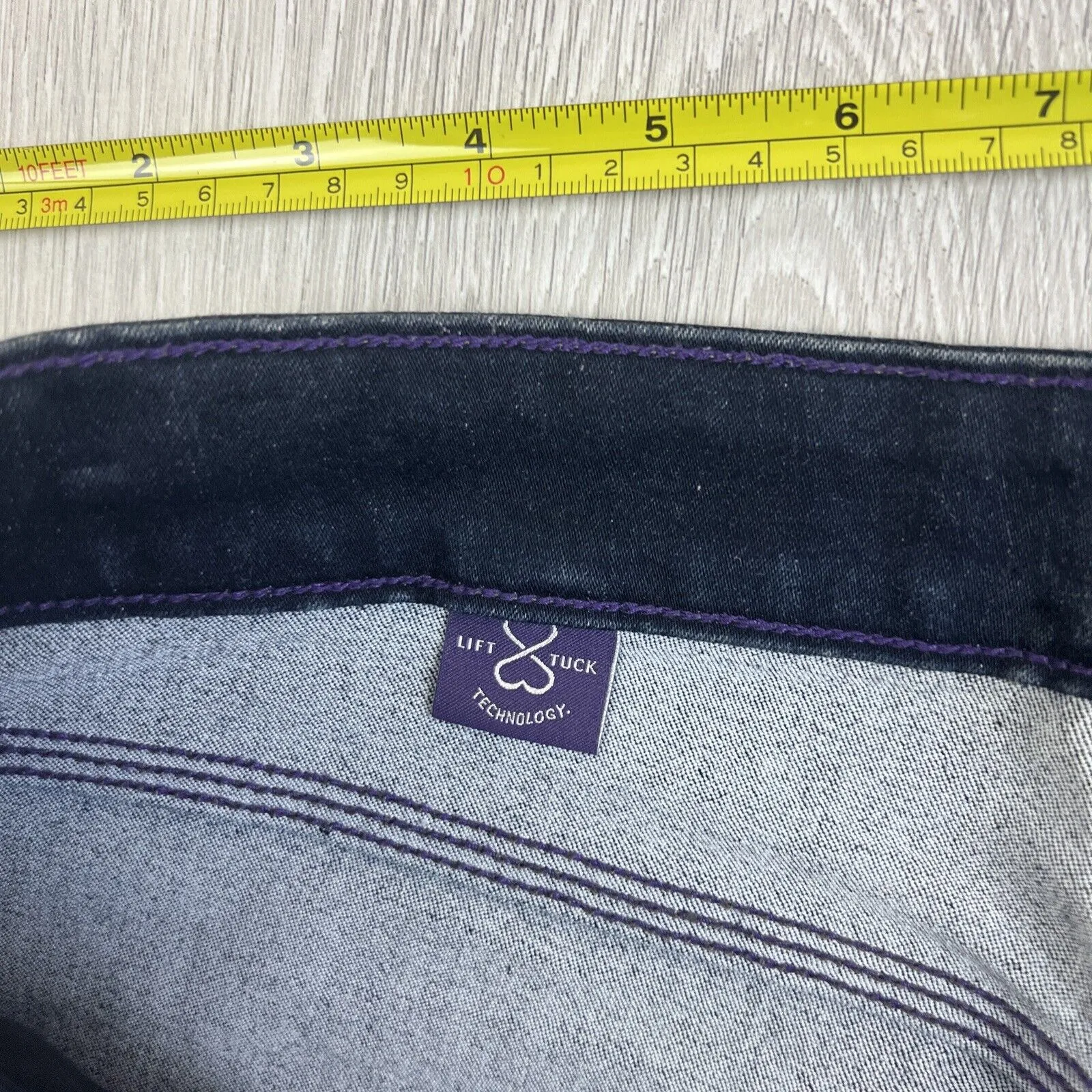 NYDJ Womens Blue Skinny Stretch Jeans Size 12 USA