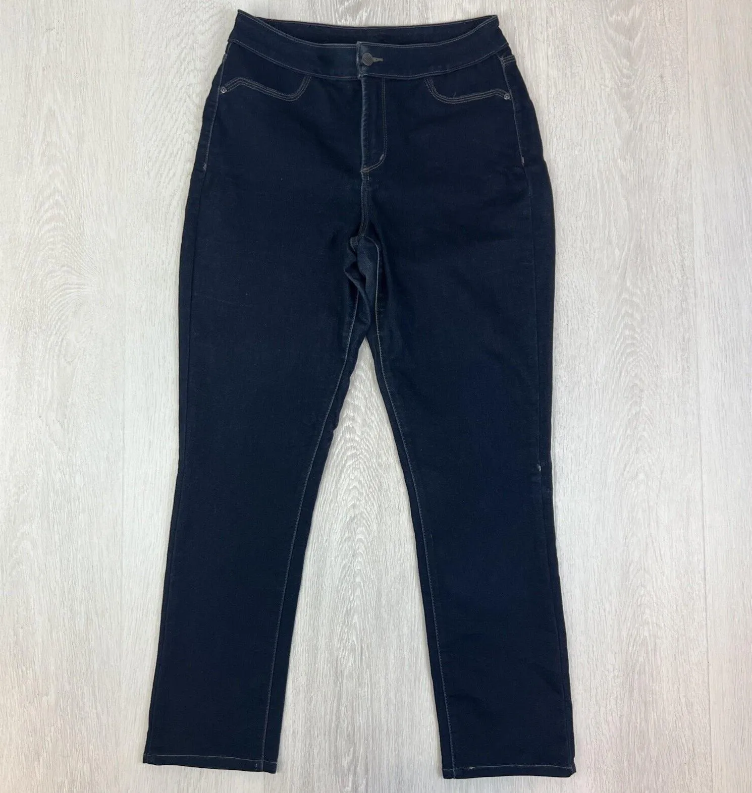 NYDJ Womens Blue Skinny Stretch Jeans Size 12 USA