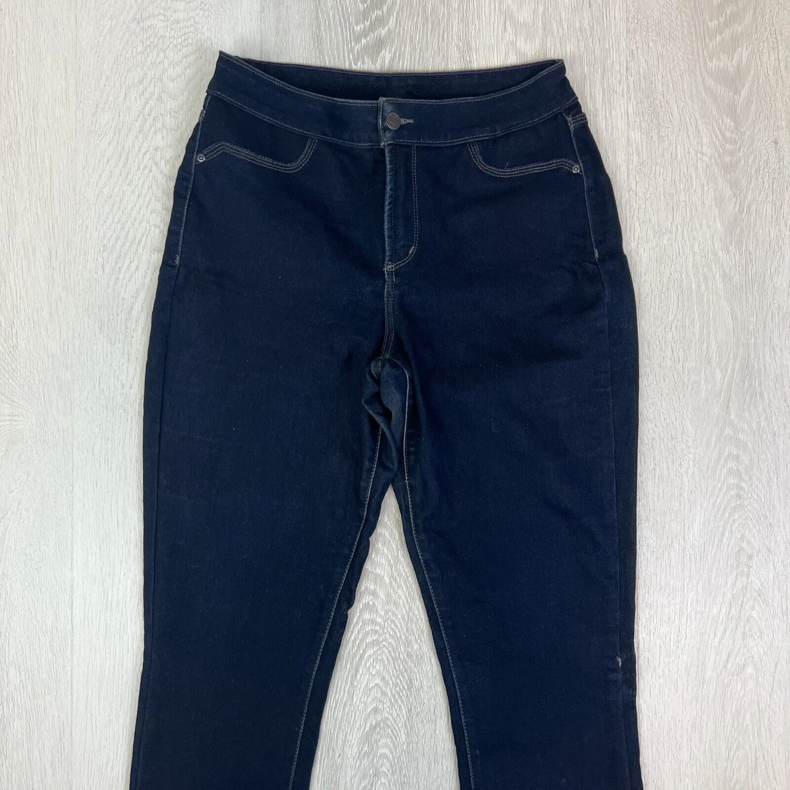 NYDJ Womens Blue Skinny Stretch Jeans Size 12 USA
