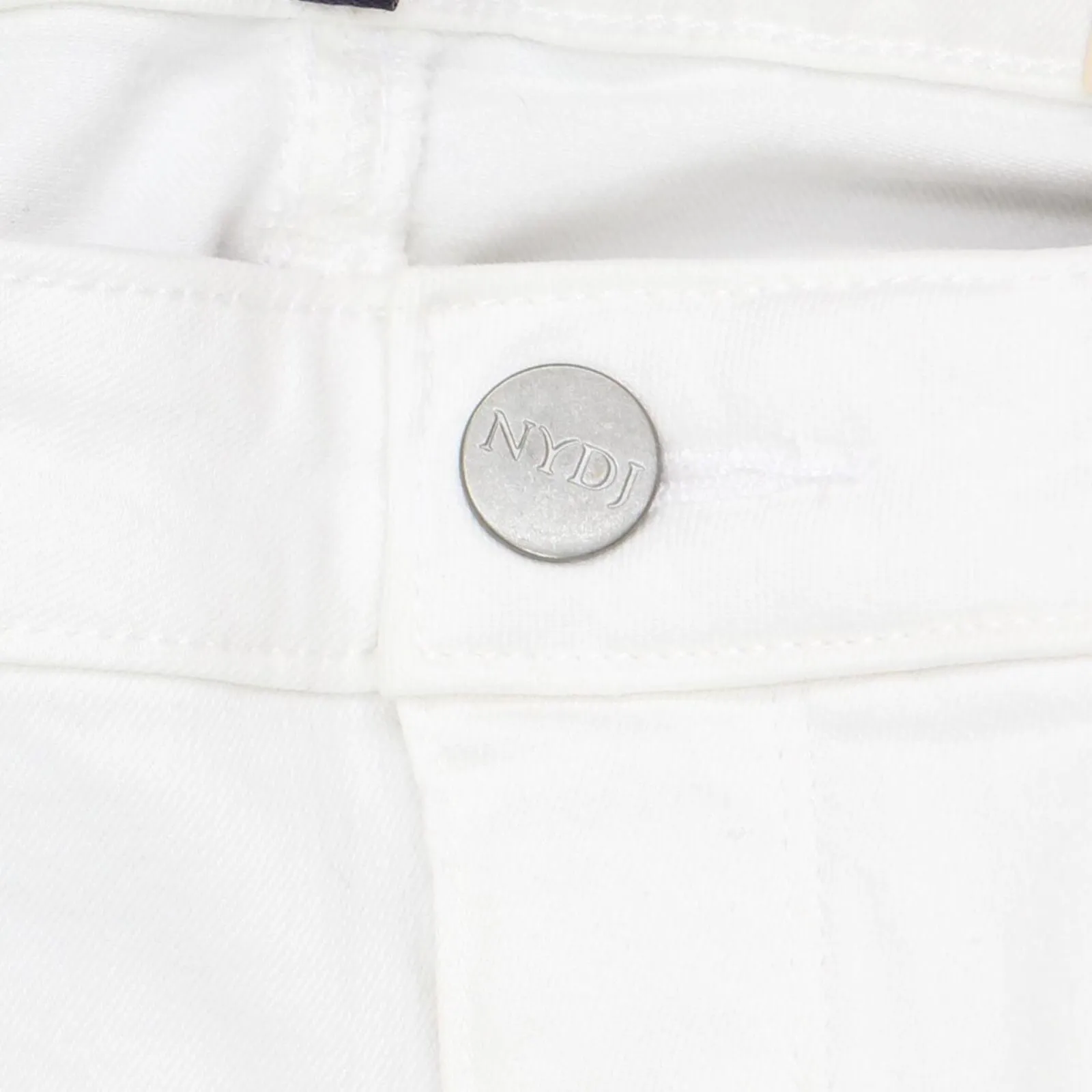 NYDJ Womens Skinny Ankle 5-Pocket Jeans A350722 White 10