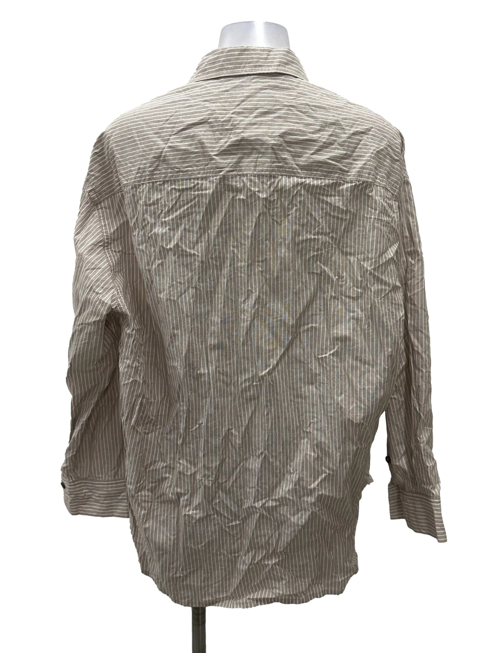 Oat Striped Button Down Shirt